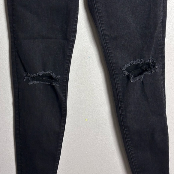 American Eagle Women Black Super Hi Rise Jegging Jean Next Level Stretch size 8R - Picture 3 of 9
